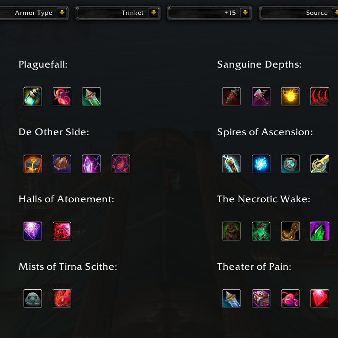 Mythic Plus Loot