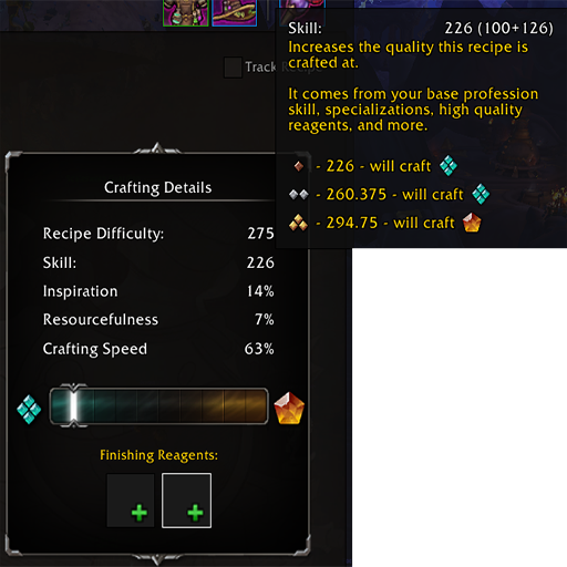 Extended Crafting Details