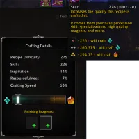 Extended Crafting Details