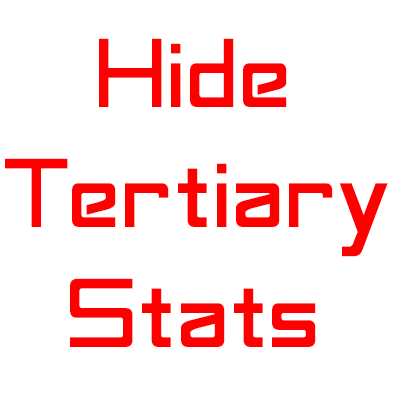 Hide Tertiary Stats