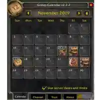 Group / Guild Calendar for Classic Continued