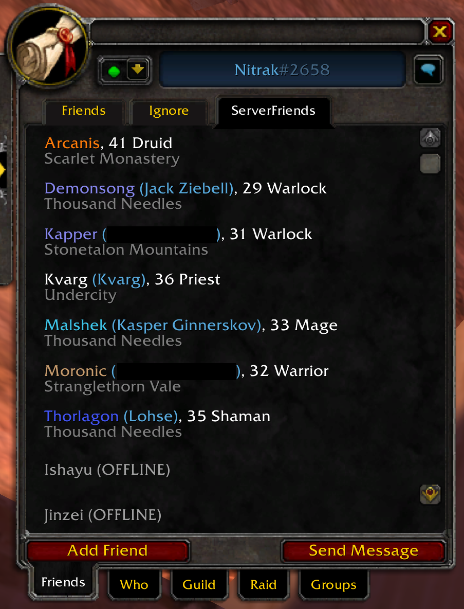 Server Friends Only
