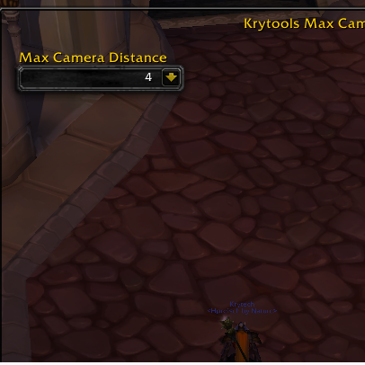 Krytools Max Camera Distance