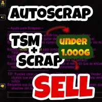 AutoScrap (Auto Scrap under a TSM AuctionHouse sell price) by OverCraft