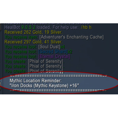 Mythic Location Reminder