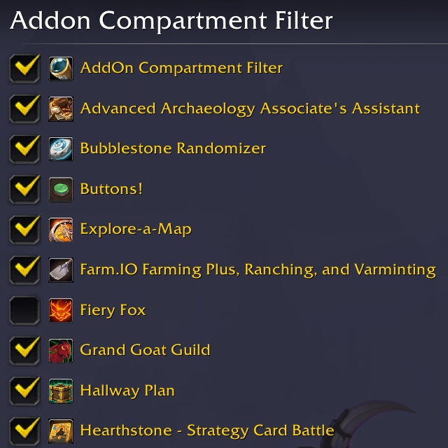 AddOn Compartment Filter