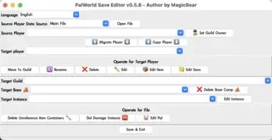 Palworld 存档编辑器