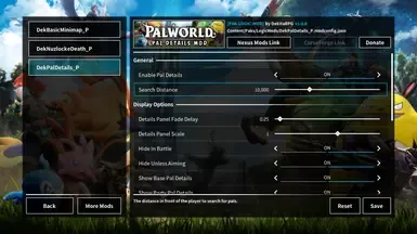模组配置菜单（UI）