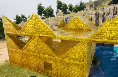 金色基底石头重制纹理