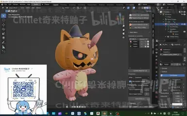 南瓜卡蒂瓦上的巫师帽