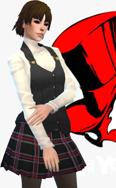 女神异闻录5 真冬制服与发型
