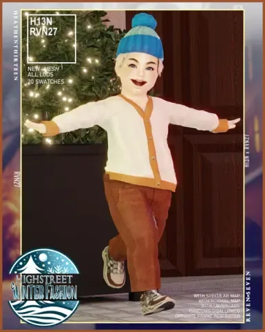 幼儿深V领纽扣开襟毛衣