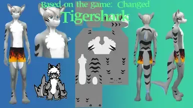 为Furry模组设计的虎鲨皮肤