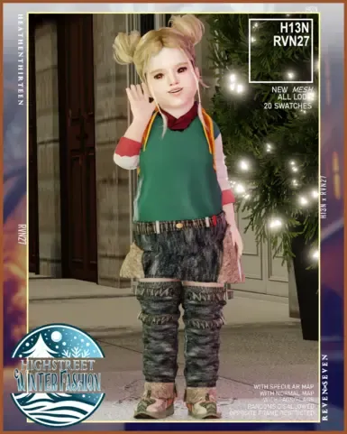 幼儿毛边迷你护腿裙