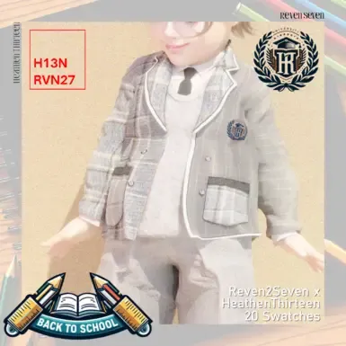 幼儿对比色块开襟冬季校服
