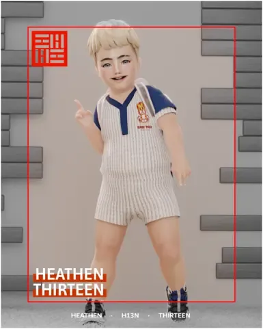 幼儿条纹短袖连体衣