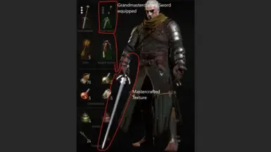 更改为宗师级猎魔人银剑
