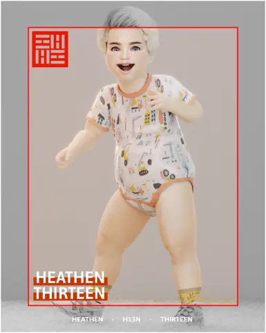 幼儿短袖连体衣套装