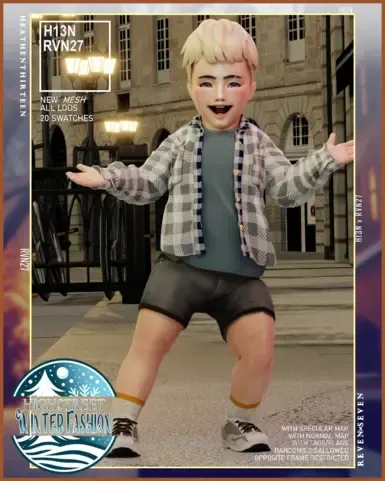 幼儿胸前口袋纽扣领夹克分层衬衫