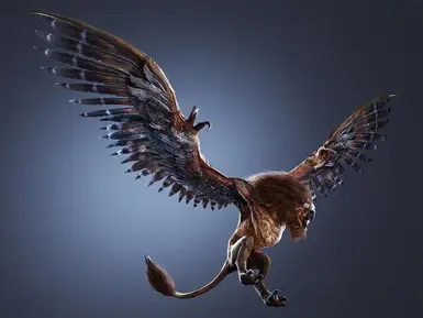 棕色狮鹫毛皮