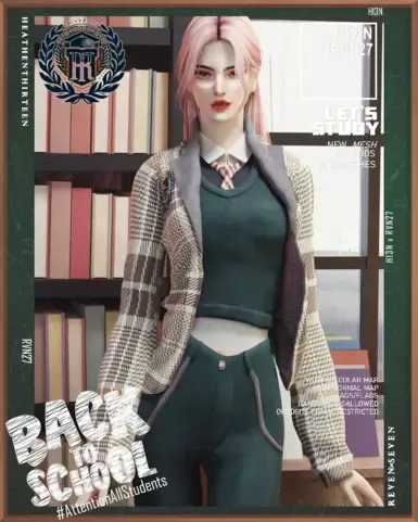 女生多样背心与衬衫外套冬季校服