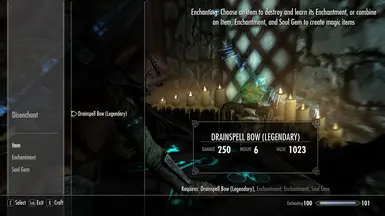 Drainspell Bow - 吸魂弓
Drainheart Sword - 噬心剑
Drainblood Battleaxe - 饮血战斧
- 移除附魔