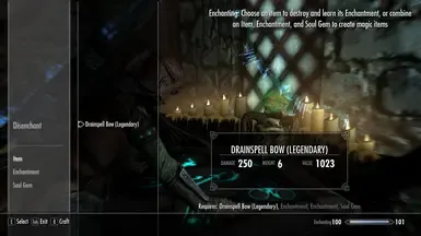 Drainspell Bow - 吸魂弓
Drainheart Sword - 噬心剑
Drainblood Battleaxe - 饮血战斧
- 移除附魔