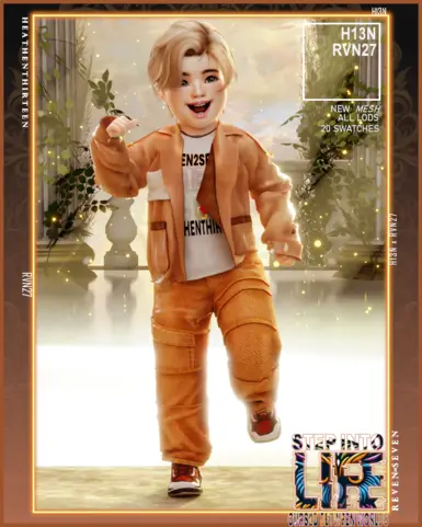 幼儿皮革风衣和图案衬衫