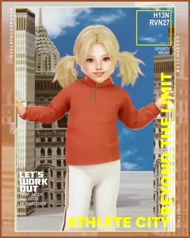 幼儿款四分之一拉链修身连帽衫(女款)