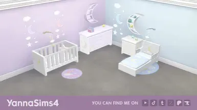 星星婴儿与幼儿卧室套装 -- YannaSims4