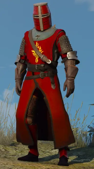 DLC - 烈焰玫瑰骑士团复古盔甲套装