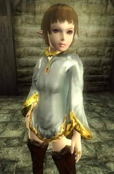 白色与金色服装