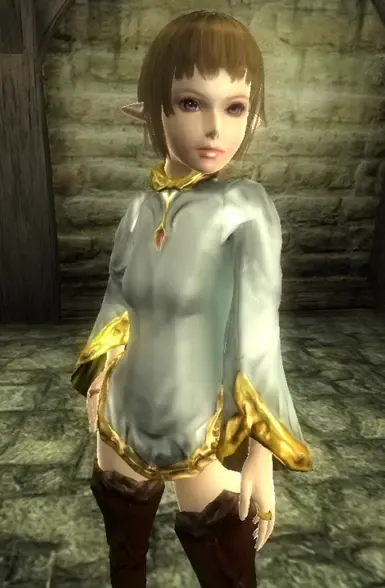 白色与金色服装