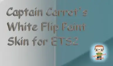 胡萝卜船长的白色翻转涂装皮肤 ETS2 V1.2