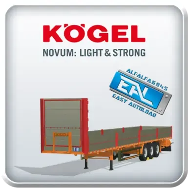 Kogel 51英尺平台半挂车(支持EasyAutoLoad)