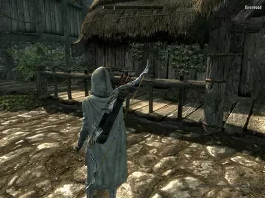 弓与箭筒和武士刀