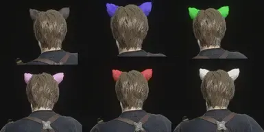 猫耳与狼尾重着色