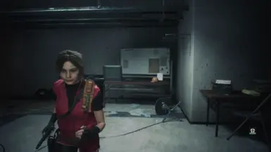 RE2 - 克莱尔普通行走手枪动画
