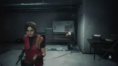 RE2 - 克莱尔普通行走手枪动画