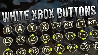 白色 Xbox 按钮图标