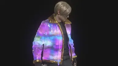 附带视觉特效轨迹的里昂宇宙夹克