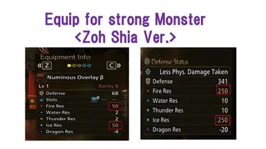 装备对抗强力怪物 1.01 ZOH SHIA 版本