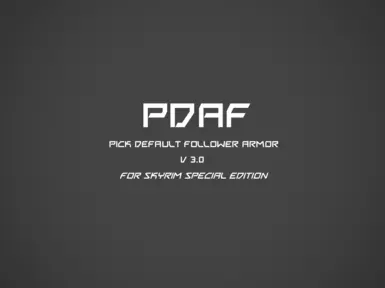 PDAF - 选择默认随从护甲 SSE_v3