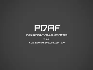 PDAF - 选择默认随从护甲 SSE_v3