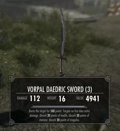 "Vorpal Sword Spell"