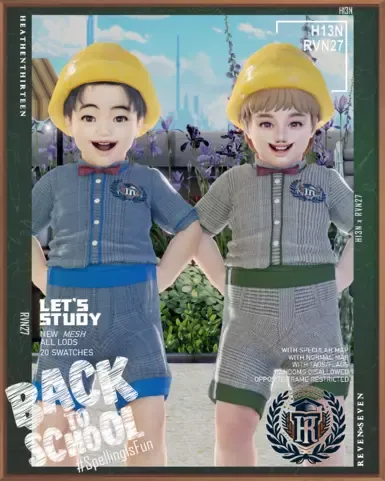 幼儿日托领带短袖男童夏季制服