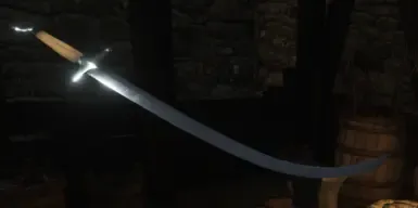 弯曲的弯刀刀刃