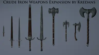 Kredans制作的粗制铁制武器扩展