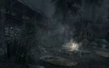 自然的《天际》降雨