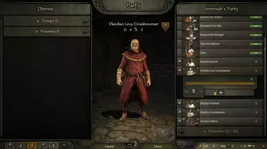 Vlandian Levy 弩手不是步兵固定的